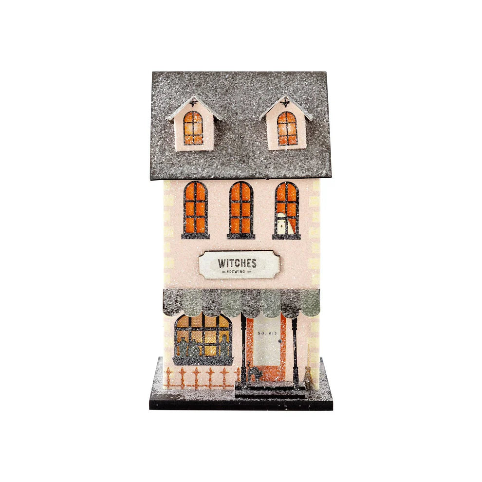 Witches Brewing Light Up House