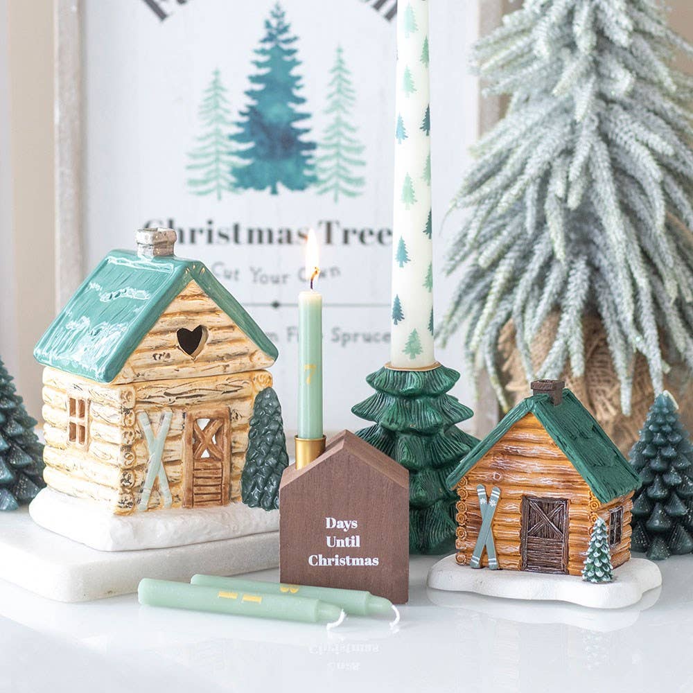 Cabin Ski Chalet Incense Cone Holder - PRE ORDER September 2026 Arrival - The Christmas Shoppe