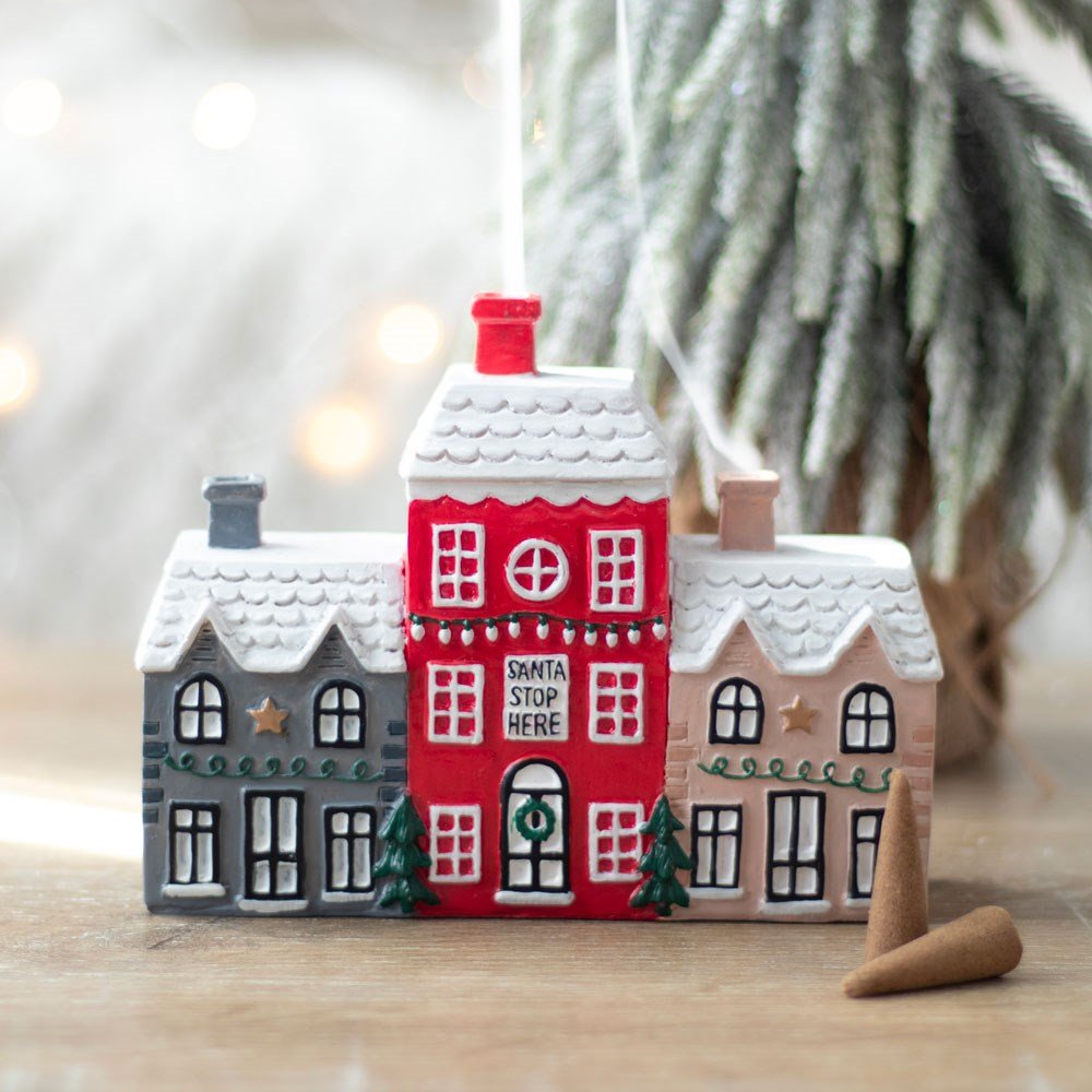 Christmas Village Incense Burner