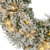 Christmas Wreath with Multi Function Lights - Majestic Snow - The Christmas Shoppe