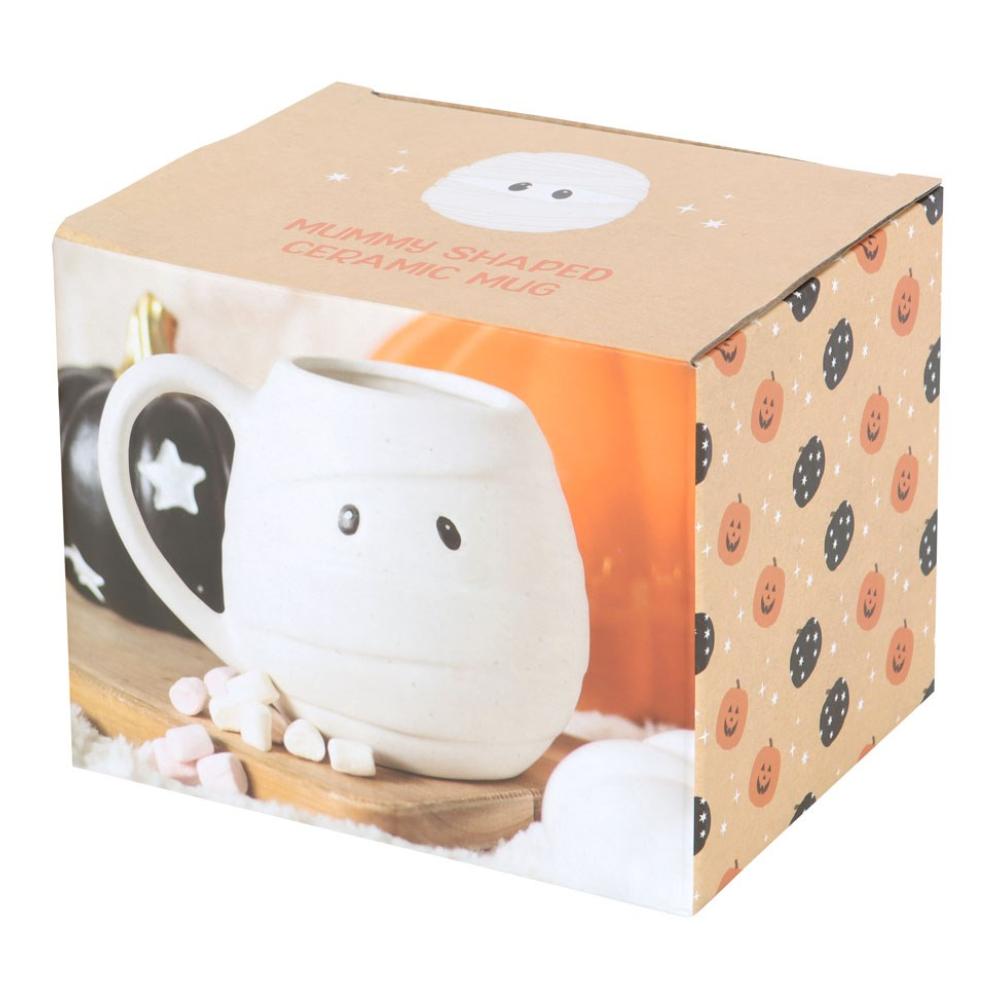 Mummy Shaped Ceramic Rounded Mug