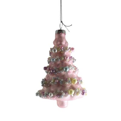 Pink Tree Glass Bauble - The Christmas Shoppe