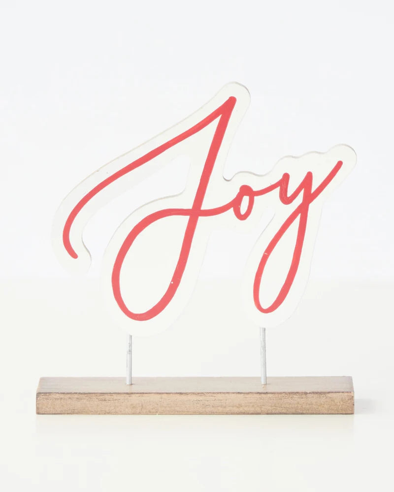 Joy Table Sitter - The Christmas Shoppe