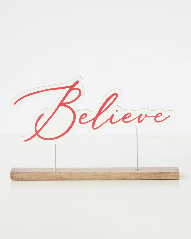 Believe Table Sitter - The Christmas Shoppe