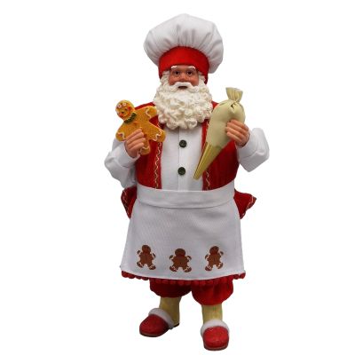 Santa Claus Baker Standing Decoration - The Christmas Shoppe
