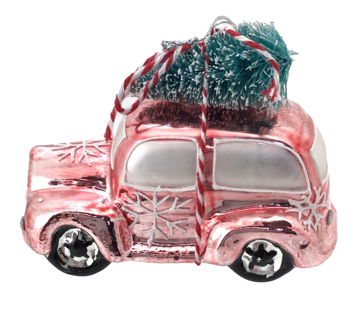 Pink Car Hanging Ornament - The Christmas Shoppe