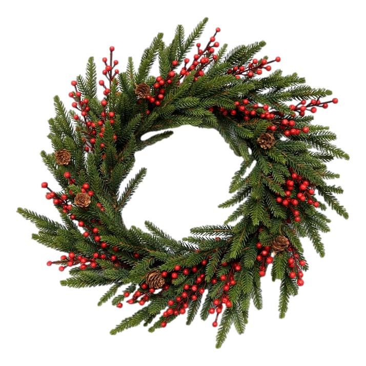 Green Red Berry Wreath - The Christmas Shoppe