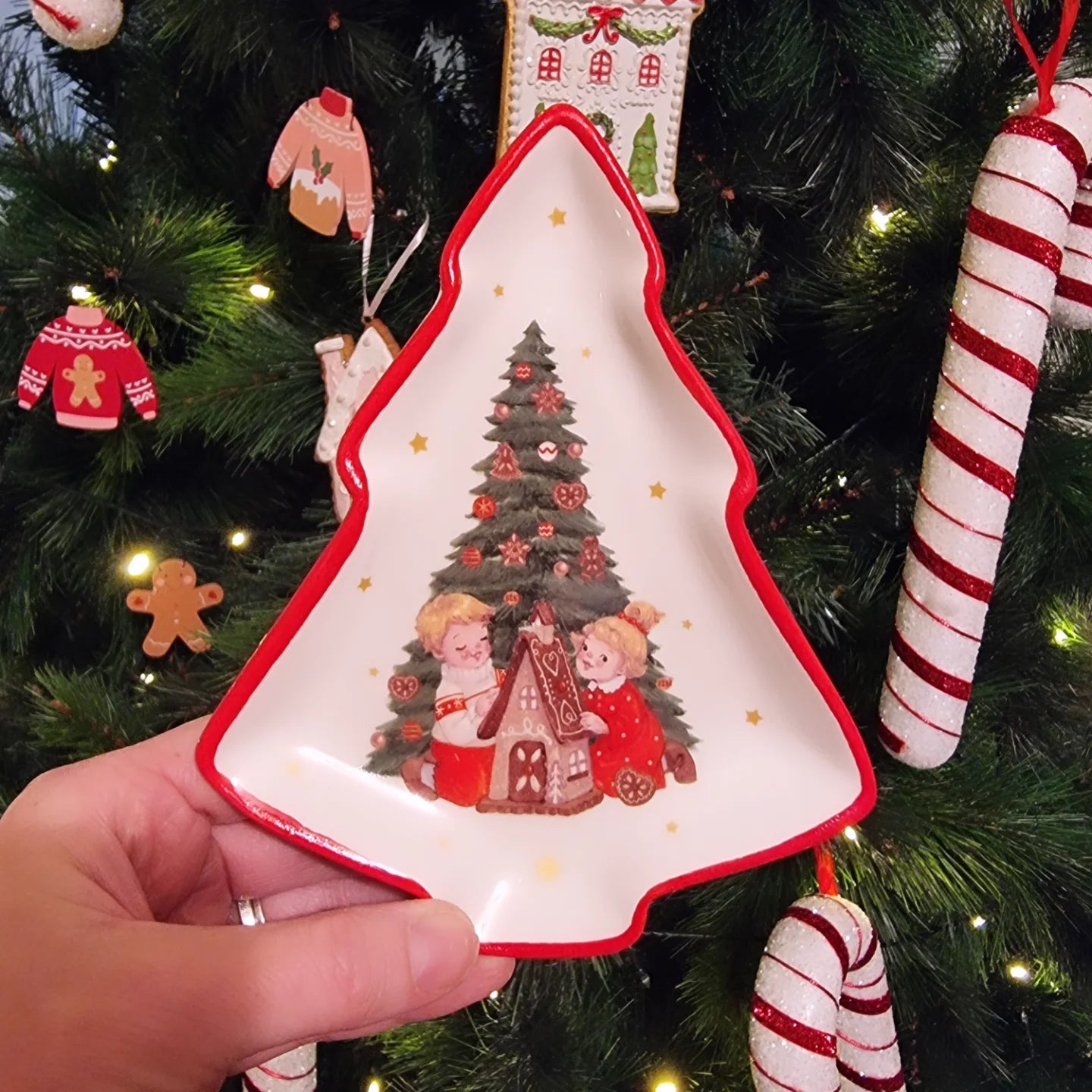 Christmas Scene Trinket Plate