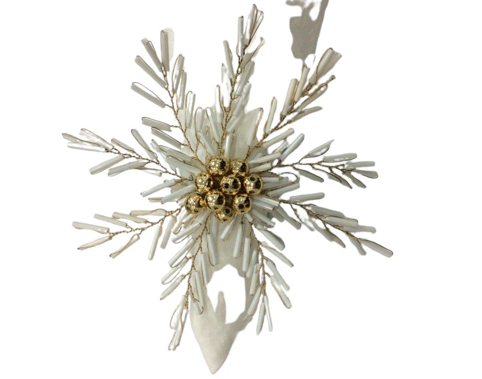 Beaded Flower Napkin Ring