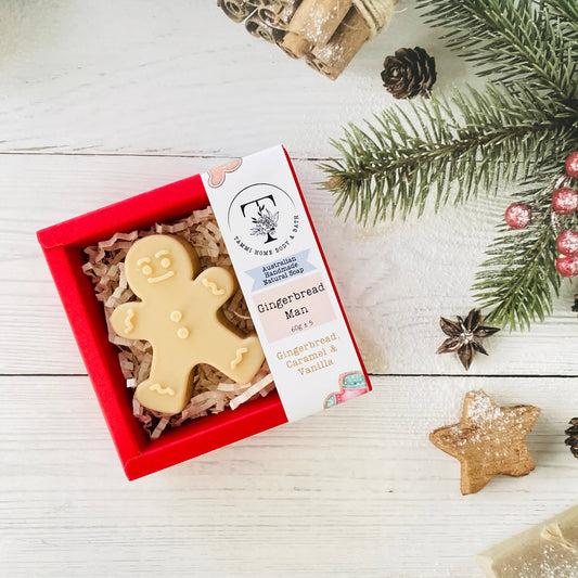 Handmade Australian Artisan Christmas Soap - Gingerbread Man - The Christmas Shoppe