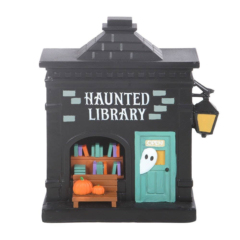 Haunted Library LED Light Up Decoration - PRE ORDER September 2026 Arrival - The Christmas Shoppe