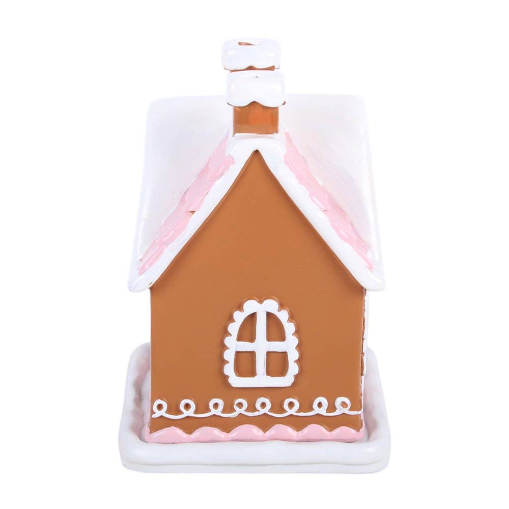 Pink Gingerbread House Incense Cone Burner - PRE ORDER September 2026 Arrival - The Christmas Shoppe