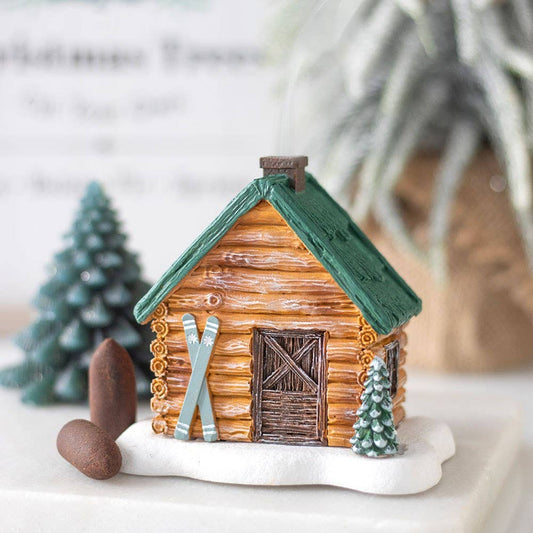 Cabin Ski Chalet Incense Cone Holder - PRE ORDER September 2026 Arrival - The Christmas Shoppe