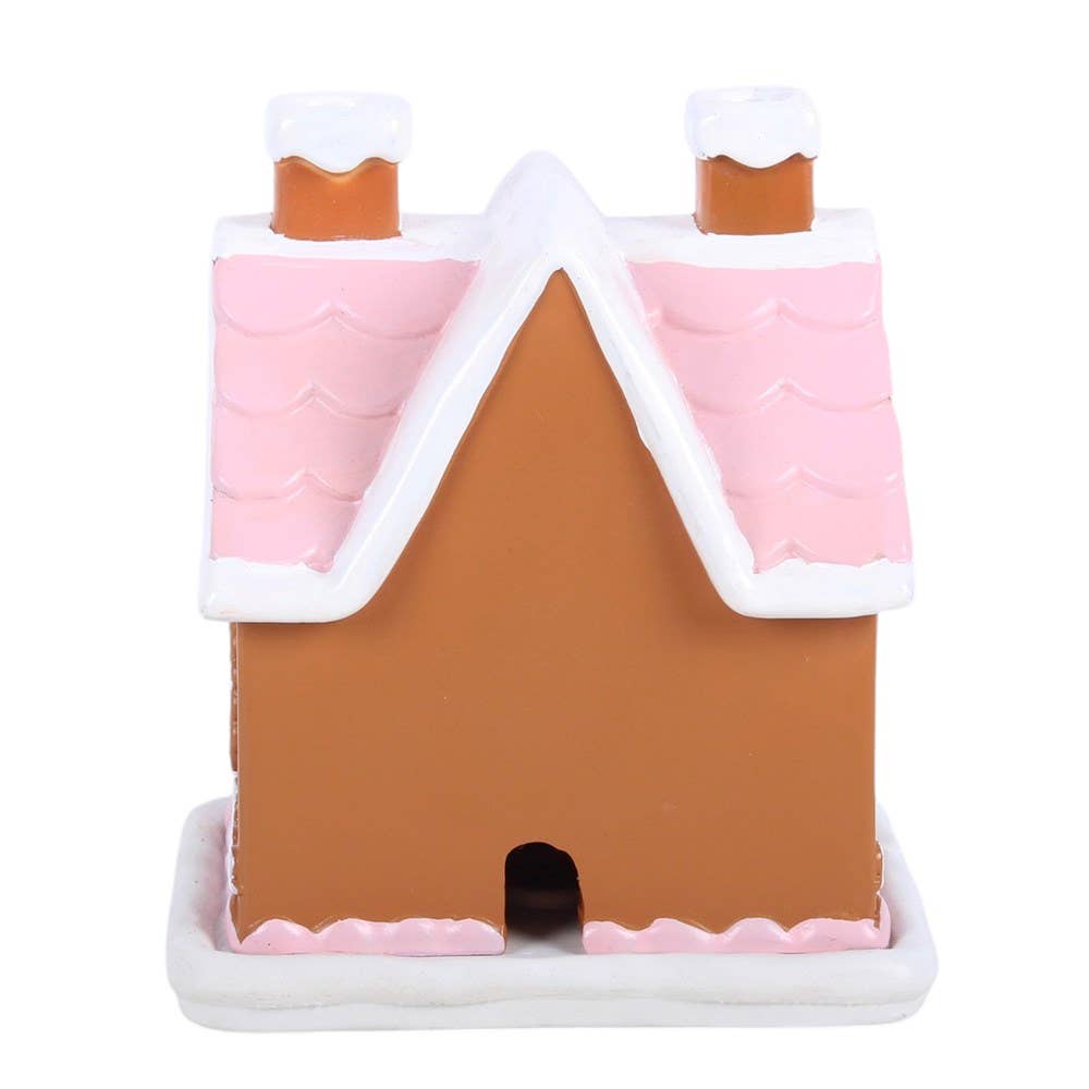 Pink Gingerbread House Incense Cone Burner - PRE ORDER September 2026 Arrival - The Christmas Shoppe