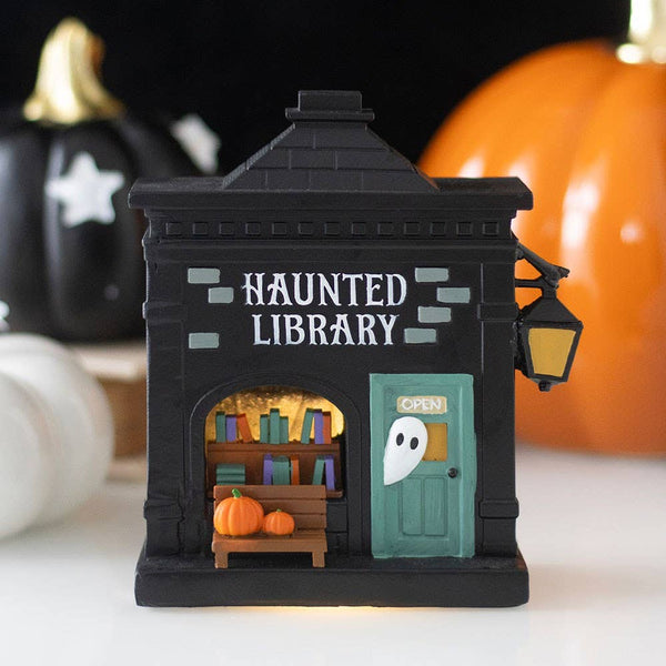Haunted Library LED Light Up Decoration - PRE ORDER September 2026 Arrival - The Christmas Shoppe