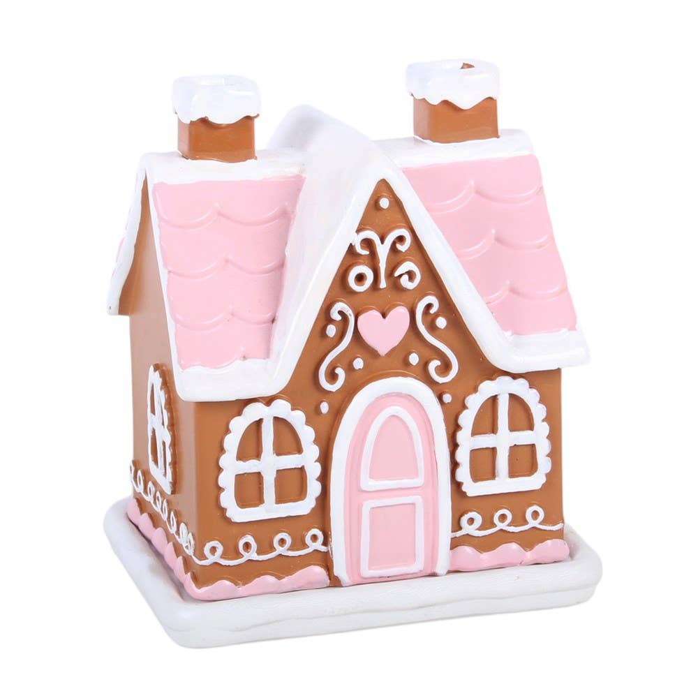 Pink Gingerbread House Incense Cone Burner - PRE ORDER September 2026 Arrival - The Christmas Shoppe