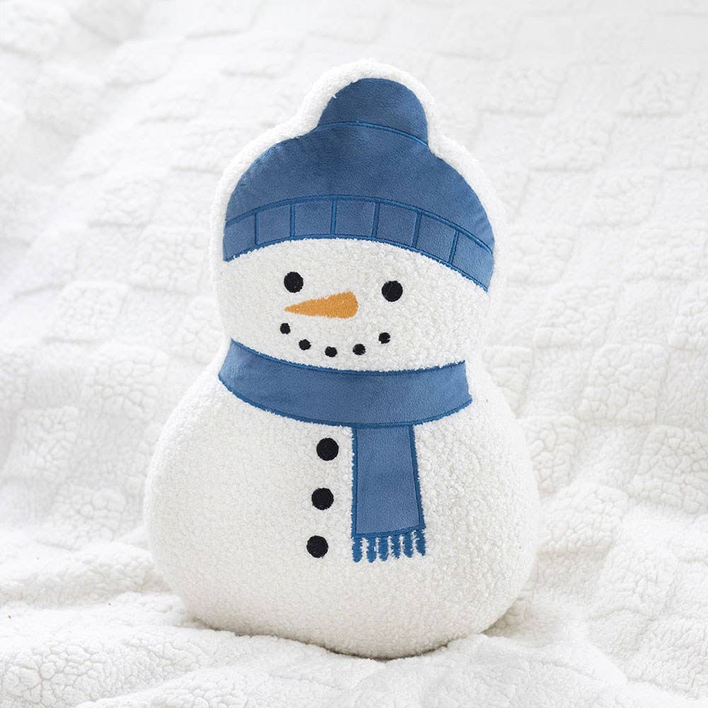 Snowman Shaped Boucle Cushion - PRE ORDER September 2026 Arrival - The Christmas Shoppe