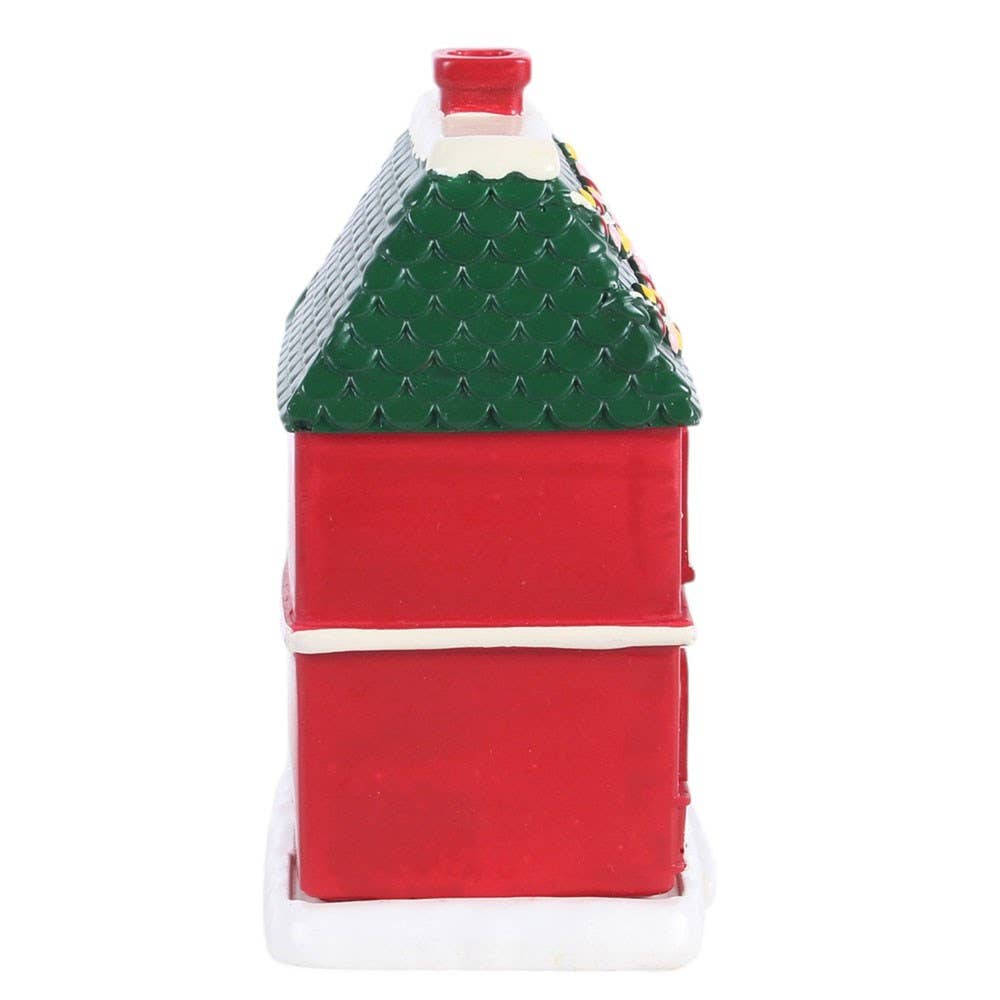Red Christmas House Incense Cone Burner - PRE ORDER September 2026 Arrival - The Christmas Shoppe