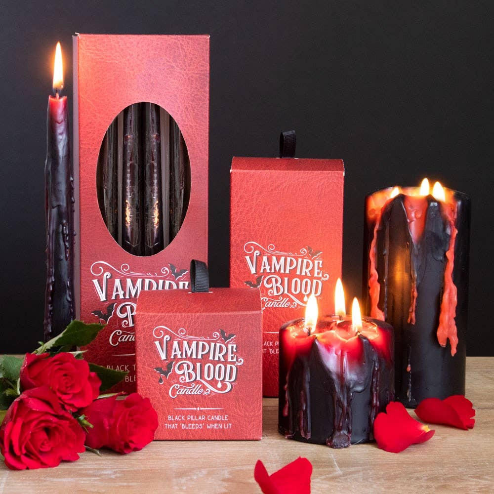 Vampire Blood Small Pillar Candle - PRE ORDER September 2026 Arrival - The Christmas Shoppe
