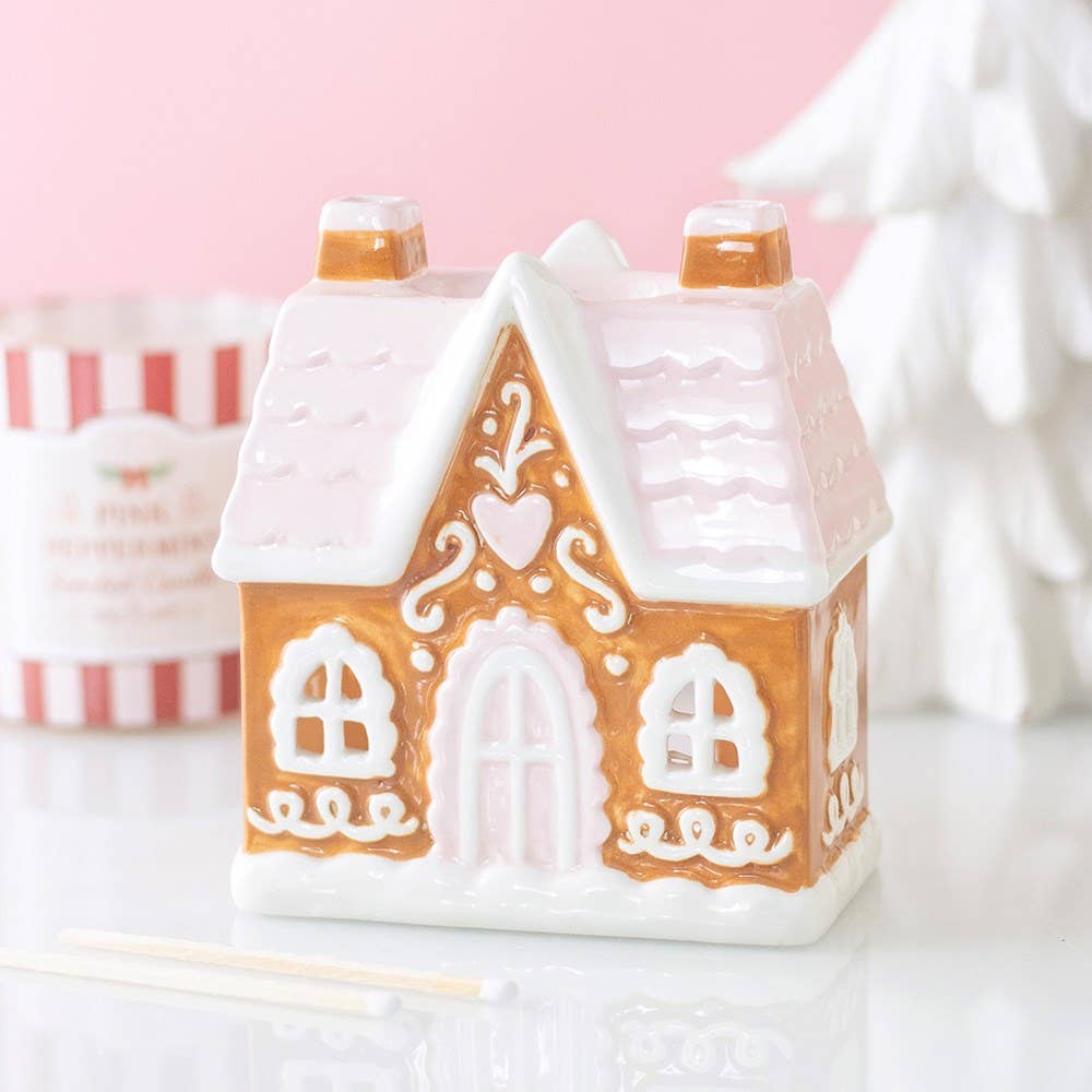 Sugarplum Gingerbread House Oil Burner and Wax Warmer - PRE ORDER September 2026 Arrival - The Christmas Shoppe