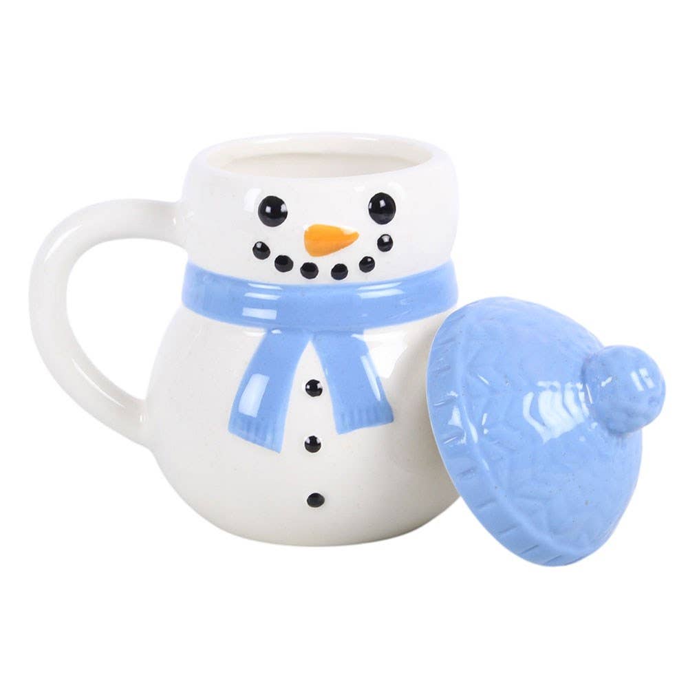 Winter Snowman Lidded Mug - PRE ORDER September 2026 Arrival - The Christmas Shoppe