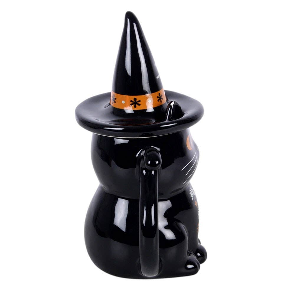Frightful Folk Black Cat Lidded Mug - PRE ORDER September 2026 Arrival - The Christmas Shoppe