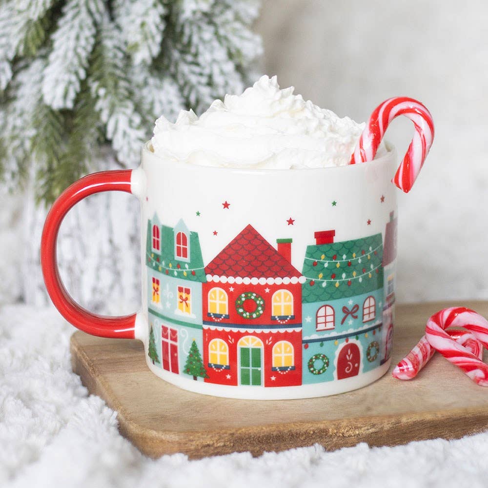 Christmas Street Print Mug - PRE ORDER September 2026 Arrival - The Christmas Shoppe