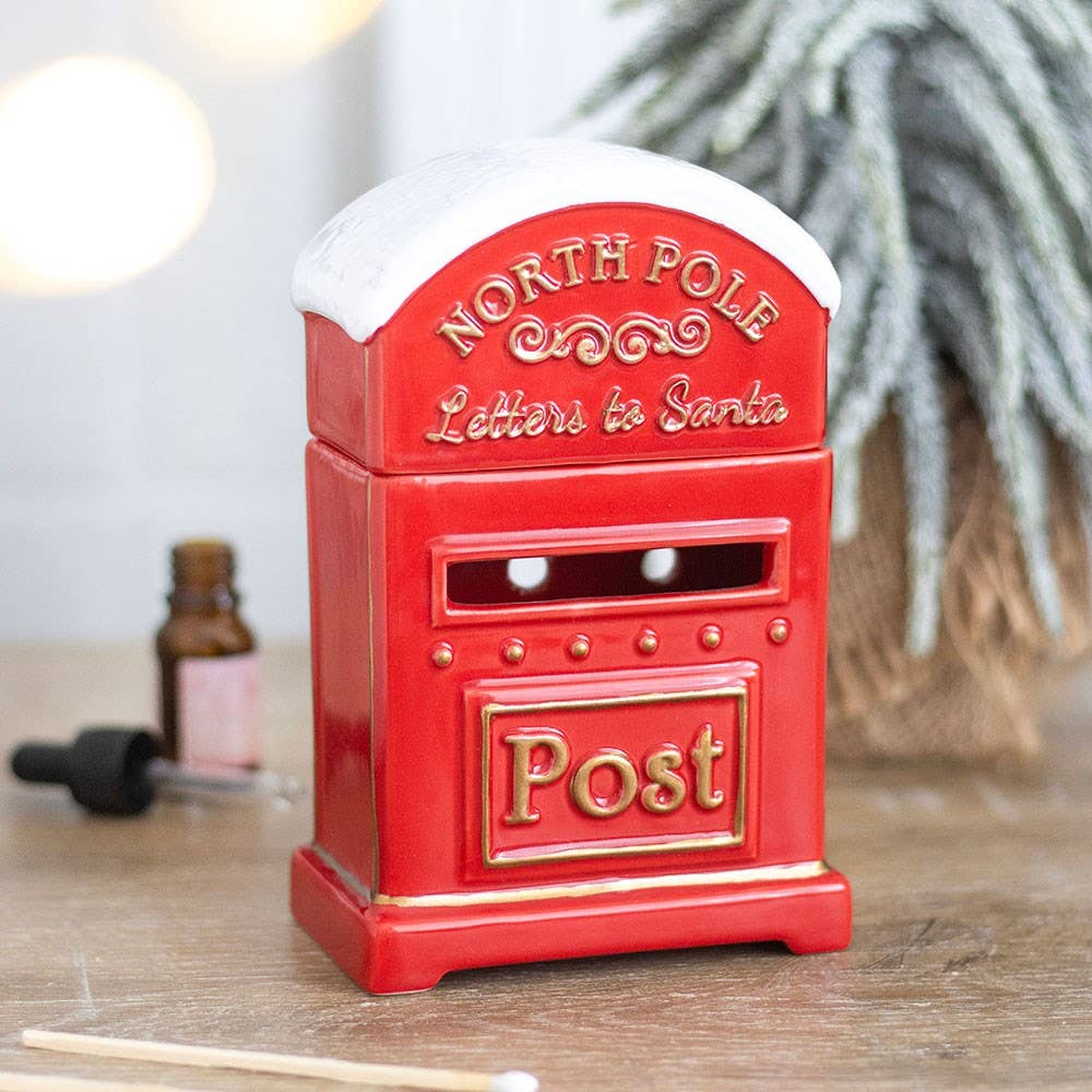 Letters to Santa Christmas Post Box Oil Burner - PRE ORDER September 2026 Arrival - The Christmas Shoppe