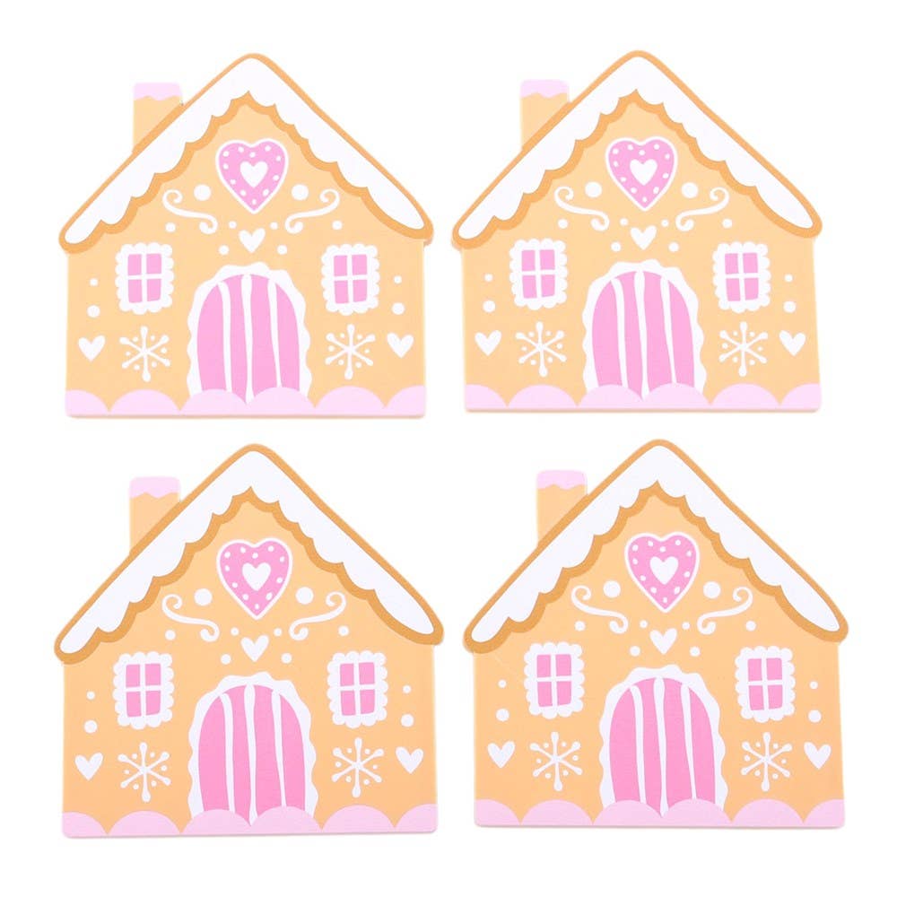 Gingerbread House Coaster Set - PRE ORDER September 2026 Arrival - The Christmas Shoppe