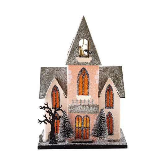 Halloween Abbey Light Up House