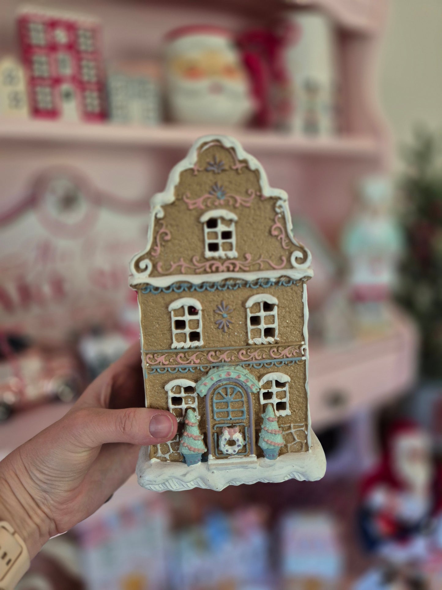 Gingerbread Village LED Gingerbread Canal House