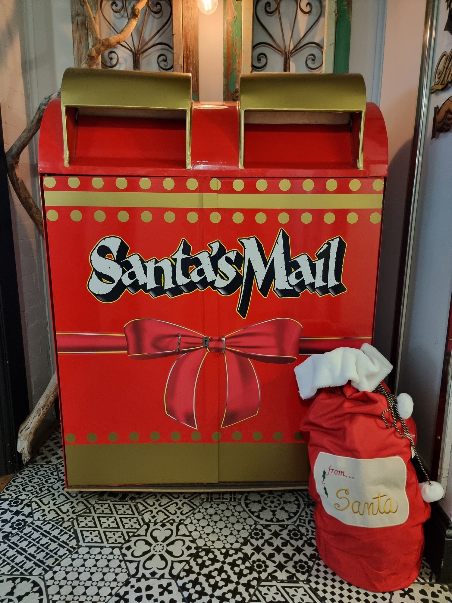 Red Christmas Santa Claus Sack - The Christmas Shoppe